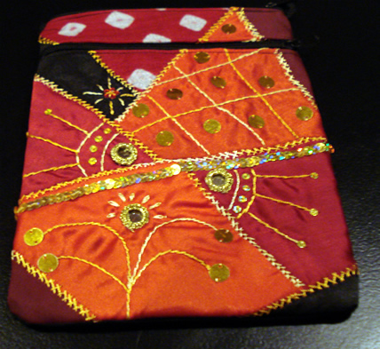 Crazy Quilt Bags - Red12