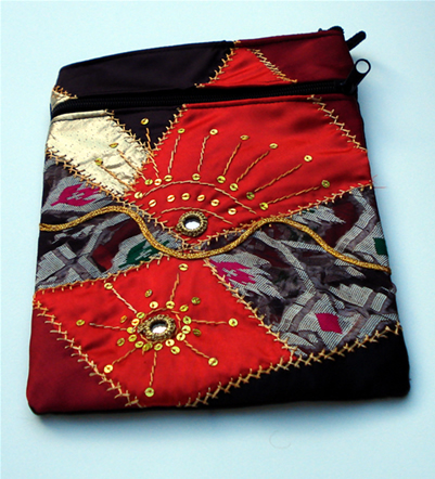Crazy Quilt Bags - Red2