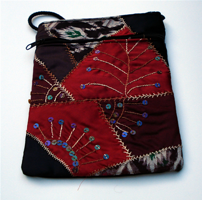 Crazy Quilt Bags - Red3