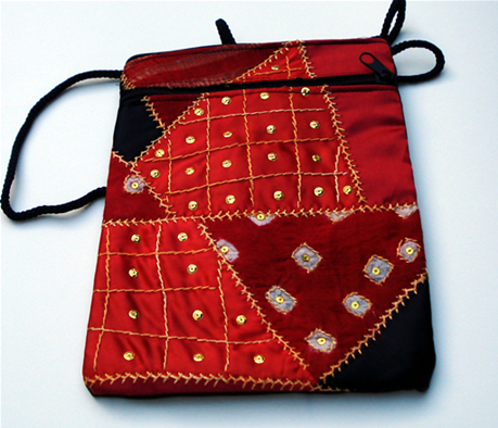 Crazy Quilt Bags - Red5