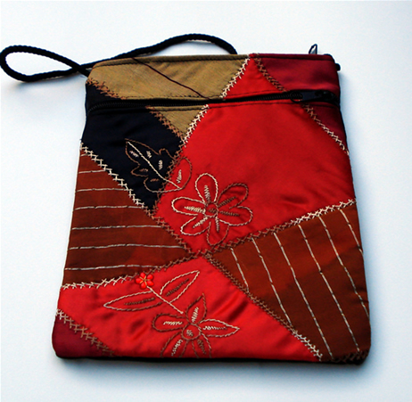 Crazy Quilt Bags - Red7